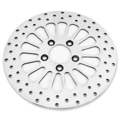 PartzBiz HD M-RT-2100 / EP-13274- - DNA Super Spoke Polished Front 11.5 Disc Rotor Harley Dyna Sportster Softail FLH | M-RT-2102 PartzBiz HD M-RT-2100 / EP-13274- - DNA Super Spoke Polished Front 11.5 Disc Rotor Harley Dyna Sportster Softail FLH | M-RT-2102
