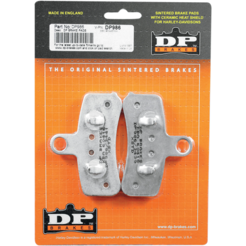 PartzBiz HD: 4418462-DP เบรคด้านหน้า Sintered โลหะผ้าเบรค DP986 Harley Softail Dyna 08-13 PartzBiz HD: 4418462-DP เบรคด้านหน้า Sintered โลหะผ้าเบรค DP986 Harley Softail Dyna 08-13
