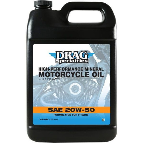 PartzBiz HD: 4418389-Drag 1 US Gallon 20W-50 High-Performance Mineral Engine Oil for V-Twin PartzBiz HD: 4418389-Drag 1 US Gallon 20W-50 High-Performance Mineral Engine Oil for V-Twin