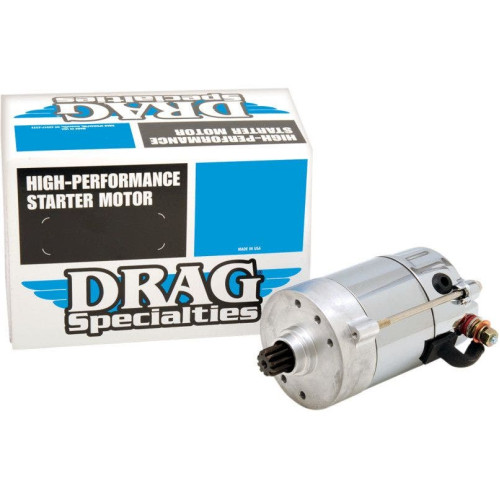 PartzBiz HD: 4418367-Drag 1.4kw Chrome High Performance Hitachi Starter Harley Pre-89 Big Twin | 80-1006 Repl OEM 31570-73 PartzBiz HD: 4418367-Drag 1.4kw Chrome High Performance Hitachi Starter Harley Pre-89 Big Twin | 80-1006 Repl OEM 31570-73