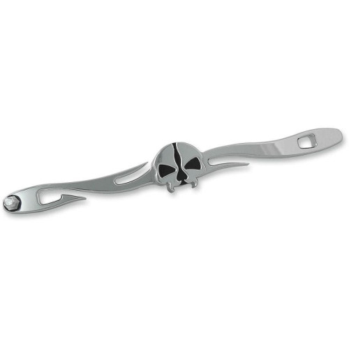PartzBiz HD: 4418374-ลาก 1601-0493 Chrome Split Skull Custom Shift Linkage Harley 99-18 FLH/T PartzBiz HD: 4418374-ลาก 1601-0493 Chrome Split Skull Custom Shift Linkage Harley 99-18 FLH/T