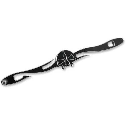 PartzBiz HD: 4418375-Drag 1601-0494 Black Machined Split Skull Custom Shift Linkage สำหรับ Harley 99-18 FLH/T PartzBiz HD: 4418375-Drag 1601-0494 Black Machined Split Skull Custom Shift Linkage สำหรับ Harley 99-18 FLH/T