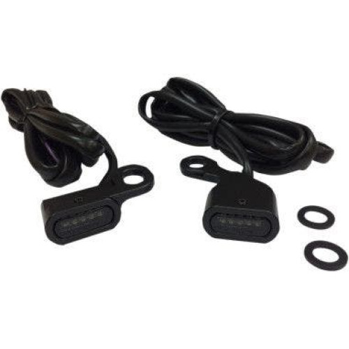 PartzBiz HD: 4418353-Drag 2040-2139 Black Smoke Lens LED Handlebar Marker Light 04-18 Harley XL 20402139 PartzBiz HD: 4418353-Drag 2040-2139 Black Smoke Lens LED Handlebar Marker Light 04-18 Harley XL 20402139