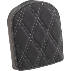 PartzBiz HD DS08220444 - Drag 7 ” Sissy Bar Pad Silver Double Diamond Vinyl Harley & Custom 0822-0444 PartzBiz HD DS08220444 - Drag 7 ” Sissy Bar Pad Silver Double Diamond Vinyl Harley & Custom 0822-0444