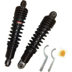 PartzBiz HD DS13101664 - Drag Black 13 ” โช้คปรับระดับพรีเมี่ยมแบบปรับความสูงได้ Heavy Duty Harley XL 04-19