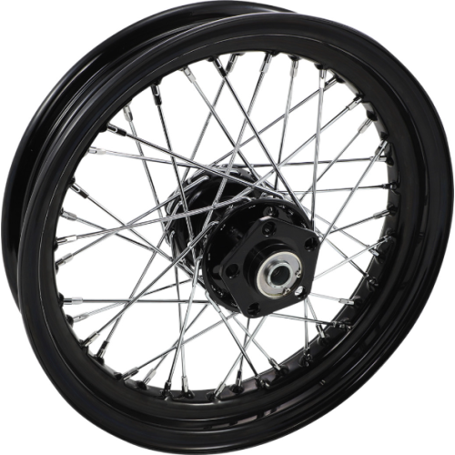 PartzBiz HD: 4418311-Drag Black 16 x 3 40 Spoke ล้อหน้า Dual Disc ไม่มี ABS Harley Touring 73-84 PartzBiz HD: 4418311-Drag Black 16 x 3 40 Spoke ล้อหน้า Dual Disc ไม่มี ABS Harley Touring 73-84
