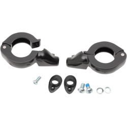 PartzBiz HD DS20201268 - Drag Chrome 39mm Fork Turn Signal Clamp Mounts Harley & Metric Custom PartzBiz HD DS20201268 - Drag Chrome 39mm Fork Turn Signal Clamp Mounts Harley & Metric Custom