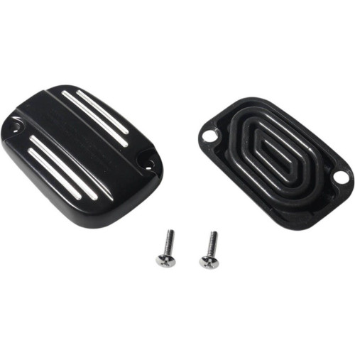 PartzBiz HD: 4418232-ฝาครอบแม่ปั๊มเบรกหน้าสีดำลากพร้อมปะเก็น Harley Touring FL 08-18 PartzBiz HD: 4418232-ฝาครอบแม่ปั๊มเบรกหน้าสีดำลากพร้อมปะเก็น Harley Touring FL 08-18