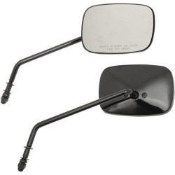 PartzBiz HD DS06400983 - Drag Black OEM Style สี่เหลี่ยมผืนผ้ากระจกก้านยาว OEM Replacement สำหรับ Harley PR | 0640-0983 PartzBiz HD DS06400983 - Drag Black OEM Style สี่เหลี่ยมผืนผ้ากระจกก้านยาว OEM Replacement สำหรับ Harley PR | 0640-0983