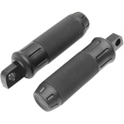 PartzBiz HD DS16201334 - Drag Black Stealth Billet Custom Male Mount Footpegs Foot Pegs w/ Rubber Pair Harley PartzBiz HD DS16201334 - Drag Black Stealth Billet Custom Male Mount Footpegs Foot Pegs w/ Rubber Pair Harley