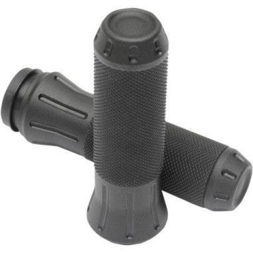 PartzBiz HD: 4418200-Drag Specialties Rubber-Covered Stealth Tone Black Grips Harley Cable Throttle | 0630-1615 PartzBiz HD: 4418200-Drag Specialties Rubber-Covered Stealth Tone Black Grips Harley Cable Throttle | 0630-1615