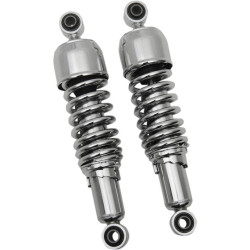 PartzBiz HD DS13101302 - Drag Chrome 11” โช้คอัพหลังทดแทนสำหรับ Harley Dyna FXD 91-17 | 1310-1302