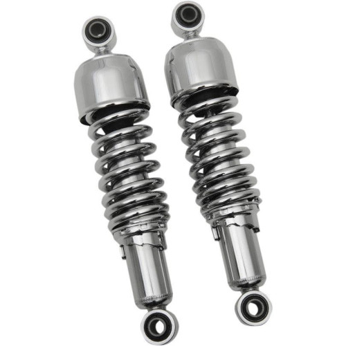 PartzBiz HD: 4418186-Drag Chrome 13" Replacement Rear Shock Absorbers for Harley Dyna FXD 91-17 | 1310-1306