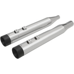 PartzBiz HD DS18011264 - Drag Chrome 4 ” พร้อม Chrome Billet Tip Slip On Mufflers Harley FLH/T Milwaukee 8 PartzBiz HD DS18011264 - Drag Chrome 4 ” พร้อม Chrome Billet Tip Slip On Mufflers Harley FLH/T Milwaukee 8