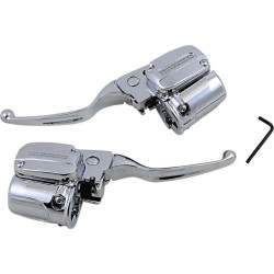 PartzBiz HD DS06102184 - Drag Chrome Handlebar Controls Hydraulic Brake Clutch ABS Harley Road Glide 17-Up PartzBiz HD DS06102184 - Drag Chrome Handlebar Controls Hydraulic Brake Clutch ABS Harley Road Glide 17-Up