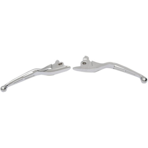 PartzBiz HD: 4418069-Drag Chrome Slotted Hand Brake & Hydraulic Clutch Levers 17-18 Harley Touring 0610-1955 PartzBiz HD: 4418069-Drag Chrome Slotted Hand Brake & Hydraulic Clutch Levers 17-18 Harley Touring 0610-1955