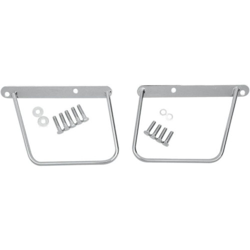 PartzBiz HD: 4418048-ลาก Chrome Steel Saddlebag Support Brackets Plate Mount Harley 84-99 Softail | DS-110846 เปลี่ยน OEM 91790-84 PartzBiz HD: 4418048-ลาก Chrome Steel Saddlebag Support Brackets Plate Mount Harley 84-99 Softail | DS-110846 เปลี่ยน OEM 91790-84