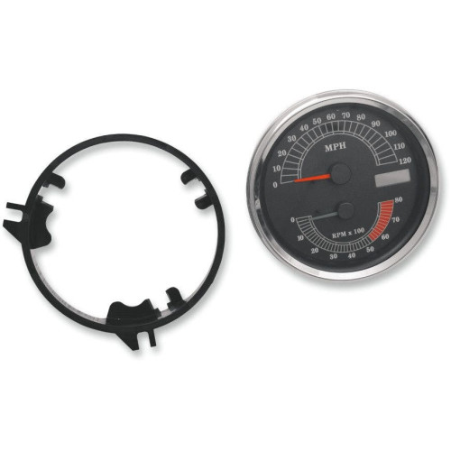 PartzBiz HD: 4418001-Drag อิเล็กทรอนิกส์ Speedo และ Tachometer Combo MPH Gauge Harley Softail FXDWG FLHR | 2210-0103 PartzBiz HD: 4418001-Drag อิเล็กทรอนิกส์ Speedo และ Tachometer Combo MPH Gauge Harley Softail FXDWG FLHR | 2210-0103