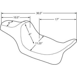 PartzBiz HD DS08011260 - Drag Extended Reach Predator III 2-Up Seat Black Diamond Harley FLH/T 08-Up 0801-1260 08011260 Harley-Davidson Electra Glide Road Glide Road King Street Glide Tri Glide FLHT FLHR FLTR FLHX PartzBiz HD DS08011260 - Drag Extended Reach Predator III 2-Up Seat Black Diamond Harley FLH/T 08-Up 0801-1260 08011260 Harley-Davidson Electra Glide Road Glide Road King Street Glide Tri Glide FLHT FLHR FLTR FLHX