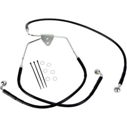 PartzBiz HD DS17412511 - Drag Front Extended +6 Black Vinyl Brake Line for Harley 08-13 FLH/T Non ABS | 1741-2511 PartzBiz HD DS17412511 - Drag Front Extended +6 Black Vinyl Brake Line for Harley 08-13 FLH/T Non ABS | 1741-2511