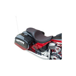 PartzBiz HD DS08102261 - Drag Low Profile เบาะ 2 ที่นั่ง Red Diamond Stitch Solar Vinyl Indian Touring '14+ PartzBiz HD DS08102261 - Drag Low Profile เบาะ 2 ที่นั่ง Red Diamond Stitch Solar Vinyl Indian Touring '14+