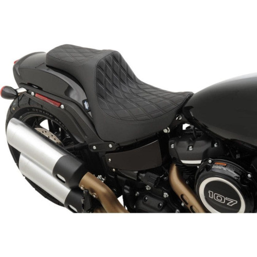 PartzBiz HD: 4417873-Drag Specialties Predator III Double Diamond ตะเข็บด้ายสีดำ 2-Up Two-Up เบาะรถจักรยานยนต์ 18-23 Harley Davidson Softail Fat Bob FXFB 0802-1072 08021072 PartzBiz HD: 4417873-Drag Specialties Predator III Double Diamond ตะเข็บด้ายสีดำ 2-Up Two-Up เบาะรถจักรยานยนต์ 18-23 Harley Davidson Softail Fat Bob FXFB 0802-1072 08021072