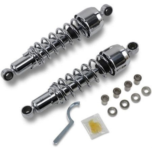 PartzBiz HD: 4417853-Drag Premium Low Profile Black 10.5" Adjustable Rear Spring Shocks XL | 1310-1189 PartzBiz HD: 4417853-Drag Premium Low Profile Black 10.5" Adjustable Rear Spring Shocks XL | 1310-1189