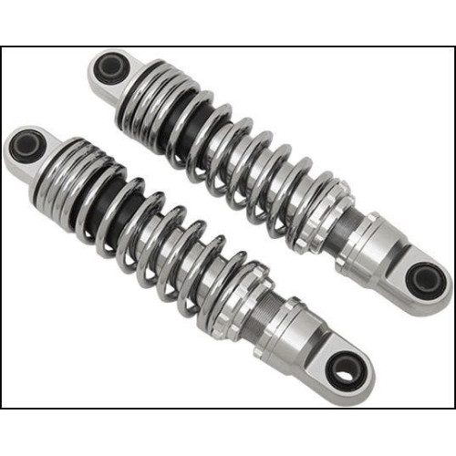 PartzBiz HD: 4417793-Drag Premium Ride-Height Chrome 13" Adjustable Rear Spring Shocks FLH/T | 1310-1207 PartzBiz HD: 4417793-Drag Premium Ride-Height Chrome 13" Adjustable Rear Spring Shocks FLH/T | 1310-1207