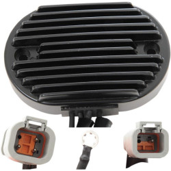 PartzBiz HD DS21121026 - ตัวปรับแรงดันไฟฟ้า Drag Premium Solid State Black Harley 2007 Softail 74540-07 | 2112-1026 PartzBiz HD DS21121026 - ตัวปรับแรงดันไฟฟ้า Drag Premium Solid State Black Harley 2007 Softail 74540-07 | 2112-1026