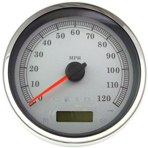 PartzBiz HD: 4417608-Drag Specialties 2210-0463 สีขาว 5” Electronic Speedometer Gauge 04-13 Harley-Davidson XL Softail Dyna โปรแกรมเปลี่ยนมาตรวัดความเร็ววัดระยะทาง PartzBiz HD: 4417608-Drag Specialties 2210-0463 สีขาว 5” Electronic Speedometer Gauge 04-13 Harley-Davidson XL Softail Dyna โปรแกรมเปลี่ยนมาตรวัดความเร็ววัดระยะทาง