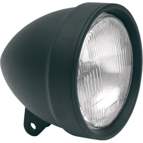 PartzBiz HD: 4417582-Drag Specialties 5 3/4" Matte Flat Black Die-Cast Headlight Assembly for Harley PartzBiz HD: 4417582-Drag Specialties 5 3/4" Matte Flat Black Die-Cast Headlight Assembly for Harley