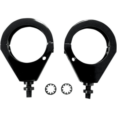 PartzBiz HD: 4417561-Drag Specialties Black 49MM Front Fork Tubes Turn Signal Clamps Mounts Harley Davidson Dyna Touring Indicator Relocation Brackets PartzBiz HD: 4417561-Drag Specialties Black 49MM Front Fork Tubes Turn Signal Clamps Mounts Harley Davidson Dyna Touring Indicator Relocation Brackets
