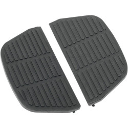 PartzBiz HD DS16210465 - Drag Specialties Black Traditional D Shaped Passenger Floorboard Inserts Harley 86-05 - 1621-0465 Repl OEM 50606-86A PartzBiz HD DS16210465 - Drag Specialties Black Traditional D Shaped Passenger Floorboard Inserts Harley 86-05 - 1621-0465 Repl OEM 50606-86A