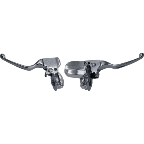 PartzBiz HD: 4417473-Drag Specialties Chrome Brake Clutch Control Kit 4 Harley 21-23 FLHT/FLHX/FLHR | 