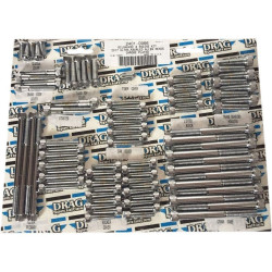 PartzBiz HD DS24010966 - Drag Specialties Chrome Engine Bolt Replacement Kit Knurled Head 17-22 Harley Davidson Milwaukee Eight M8 M-Eight Touring Hardware Bolts Nuts Washers Engine transmission PartzBiz HD DS24010966 - Drag Specialties Chrome Engine Bolt Replacement Kit Knurled Head 17-22 Harley Davidson Milwaukee Eight M8 M-Eight Touring Hardware Bolts Nuts Washers Engine transmission