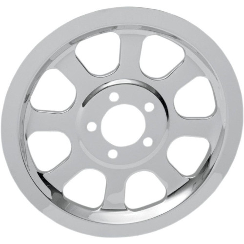 PartzBiz HD: 4417395-Drag Specialties Chrome Outer Rear Pulley Insert 00-05 Harley Softail FLST/FXST 1201-0518 12010518