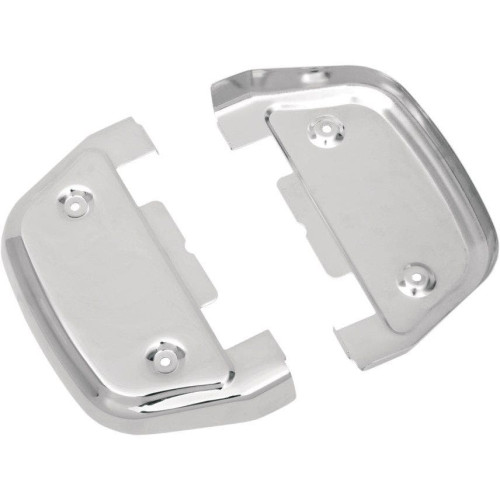 PartzBiz HD: 4417396-Drag Specialties Chrome Passenger Floorboard Covers for Harley FL/T FLST Models - 1621-0123 PartzBiz HD: 4417396-Drag Specialties Chrome Passenger Floorboard Covers for Harley FL/T FLST Models - 1621-0123