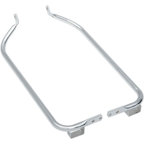 PartzBiz HD: 4417400-Drag Specialties ขายึดกระเป๋าข้างชุบโครเมียม Harley FLHX FLTR 04-08