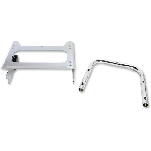 PartzBiz HD: 4417405-Drag Specialties Chrome Quick Detach Tour Pak Box Mount สำหรับ Harley 97-08 FLH/T | 1510-0240 PartzBiz HD: 4417405-Drag Specialties Chrome Quick Detach Tour Pak Box Mount สำหรับ Harley 97-08 FLH/T | 1510-0240