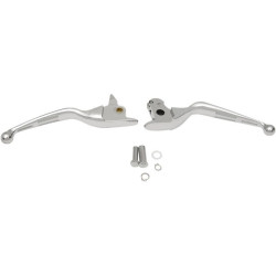 PartzBiz HD DS06101684 - Drag Specialties คันโยกมือแบบ Chrome Slotted Wide Blade สำหรับ Harley Softail 15-17 | 0610-1684 PartzBiz HD DS06101684 - Drag Specialties คันโยกมือแบบ Chrome Slotted Wide Blade สำหรับ Harley Softail 15-17 | 0610-1684