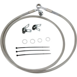 PartzBiz HD DS17412659 - Drag Front Extended +6 Stainless Steel Brake Line Harley 84-98 FXST 93-05 FXDWG | 1741-2659 PartzBiz HD DS17412659 - Drag Front Extended +6 Stainless Steel Brake Line Harley 84-98 FXST 93-05 FXDWG | 1741-2659