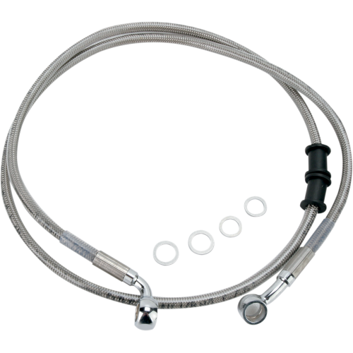PartzBiz HD: 4417236-Drag Specialties Front Stainless Steel Brake Line for Harley 84-98 FXST/C; 99 FXSTC - Stock Length PartzBiz HD: 4417236-Drag Specialties Front Stainless Steel Brake Line for Harley 84-98 FXST/C; 99 FXSTC - Stock Length
