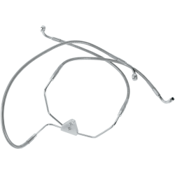 PartzBiz HD DS17410868 - Drag Specialties Front Stainless Steel Brake Line for Harley 96-07 FLHT/FLTX - Stock Length PartzBiz HD DS17410868 - Drag Specialties Front Stainless Steel Brake Line for Harley 96-07 FLHT/FLTX - Stock Length