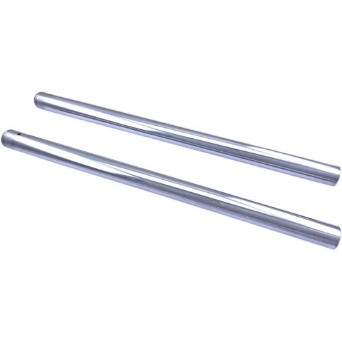 PartzBiz HD: 4417173-Drag Specialties OE Style 39mm Chrome Fork Tubes Replacement Harley FX XL 87-07 front suspension crash fix upgrade better than best for motorcycle davidson sportster glide