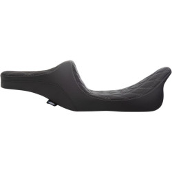 PartzBiz HD DS08011309 - Drag Specialties Predator III 2-Up Seat Silver Double Diamond Harley Touring 97-07 PartzBiz HD DS08011309 - Drag Specialties Predator III 2-Up Seat Silver Double Diamond Harley Touring 97-07