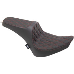 PartzBiz HD DS08021361 - Drag Specialties Predator III Red Double Diamond 2-Up Seat Harley Softail FX FL 00-17 PartzBiz HD DS08021361 - Drag Specialties Predator III Red Double Diamond 2-Up Seat Harley Softail FX FL 00-17