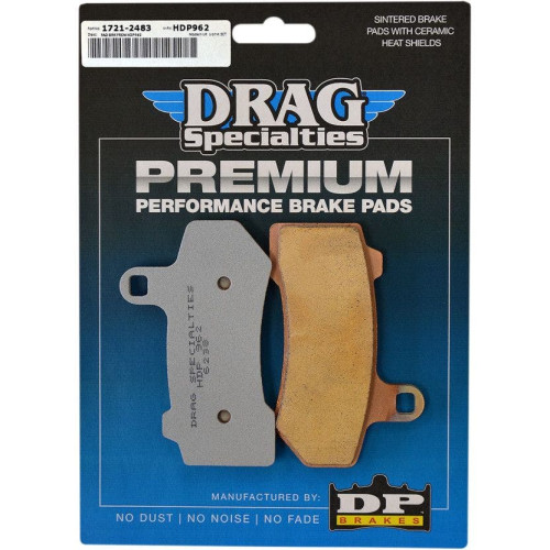 PartzBiz HD: 4417107-Drag Specialties Premium Sintered Front / Rear Brake Pads Harley Touring & V-Rod | 1721-2483 PartzBiz HD: 4417107-Drag Specialties Premium Sintered Front / Rear Brake Pads Harley Touring & V-Rod | 1721-2483