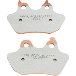 PartzBiz HD DS17212484 - Drag Specialties Premium Sintered Rear Brake Pads Harley Softail FXST 06-17 | 1721-2484 PartzBiz HD DS17212484 - Drag Specialties Premium Sintered Rear Brake Pads Harley Softail FXST 06-17 | 1721-2484