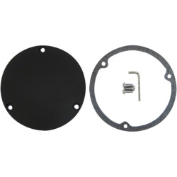 PartzBiz HD DS11070364 - Drag Specialties Wrinkle Black 3 Hole Die Cast Domed Derby Cover Harley Big Twin | 1107-0364 PartzBiz HD DS11070364 - Drag Specialties Wrinkle Black 3 Hole Die Cast Domed Derby Cover Harley Big Twin | 1107-0364