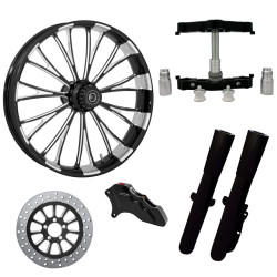 PartzBiz HD DYNASTY ACCENT-SNGL-ECL-KIT-23PCKG - Dynasty Accent Eclipse 23” ยางล้อด้านเดียวพร้อมท่อนล่างและตัวเลื่อนแบบ Raked Triple Trees | DYNASTY ACCENT-SNGL-ECL-KIT-23PCKG